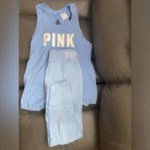 Blue legging and tank set